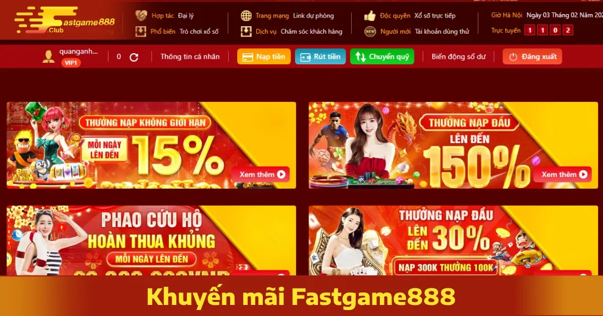 Các Chương Trình Khuyến Mãi FastGame888 Nổi Bật