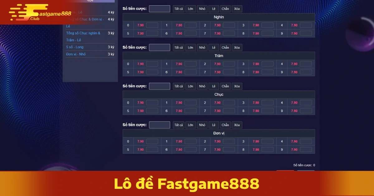 Bí Kíp Chơi Lô Đề FastGame888 Hiệu Quả 